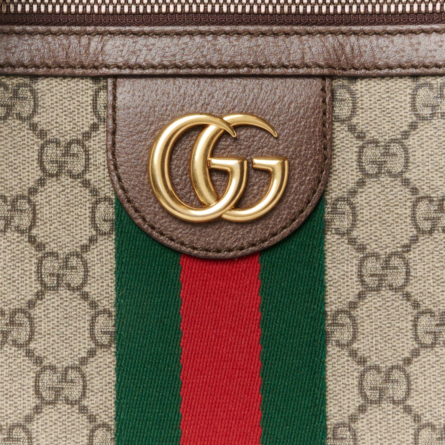 Gucci GG Supreme Monogram Web Small Ophidia Messenger Bag Brown 10 of 13