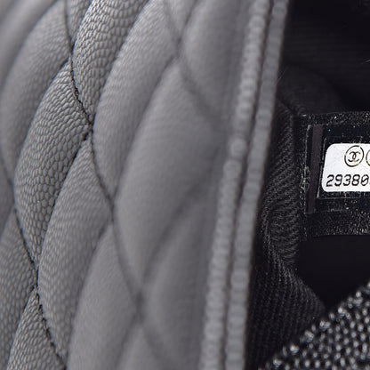 Chanel Caviar Lizard Embossed Quilted Small Coco Handle Flap Black 7 of 11