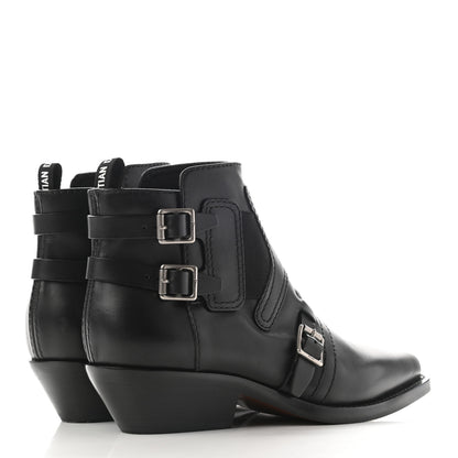 Christian Dior Calfskin Diorsaddle Boots 37 Black 4 of 16
