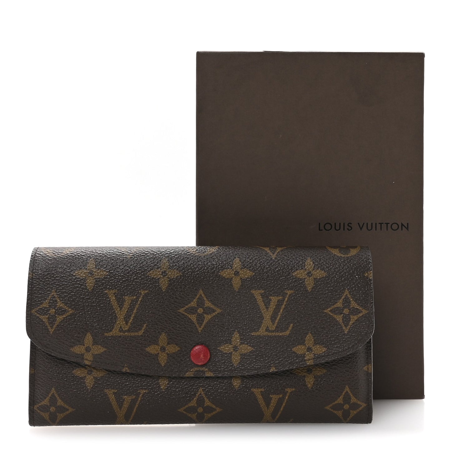 Monogram Emilie Wallet Red
