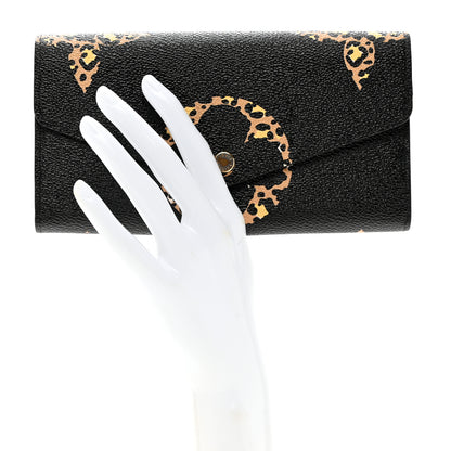 Louis Vuitton Monogram Giant Jungle Sarah Wallet Black 2 of 6