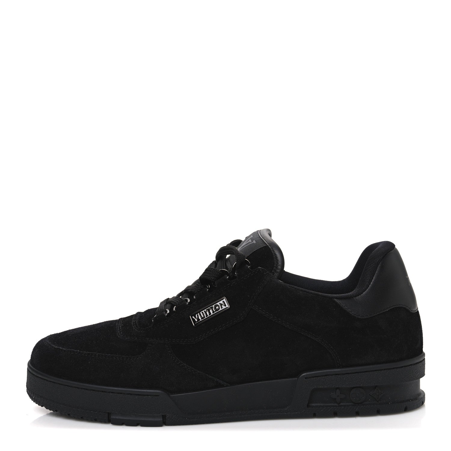 Louis Vuitton Suede Mens LV Trainer Sneakers 8 Black 1 of 10