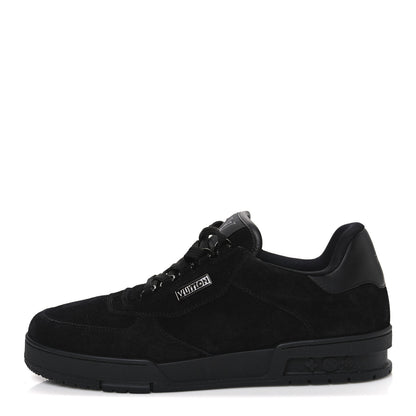 Louis Vuitton Suede Mens LV Trainer Sneakers 8 Black 1 of 10
