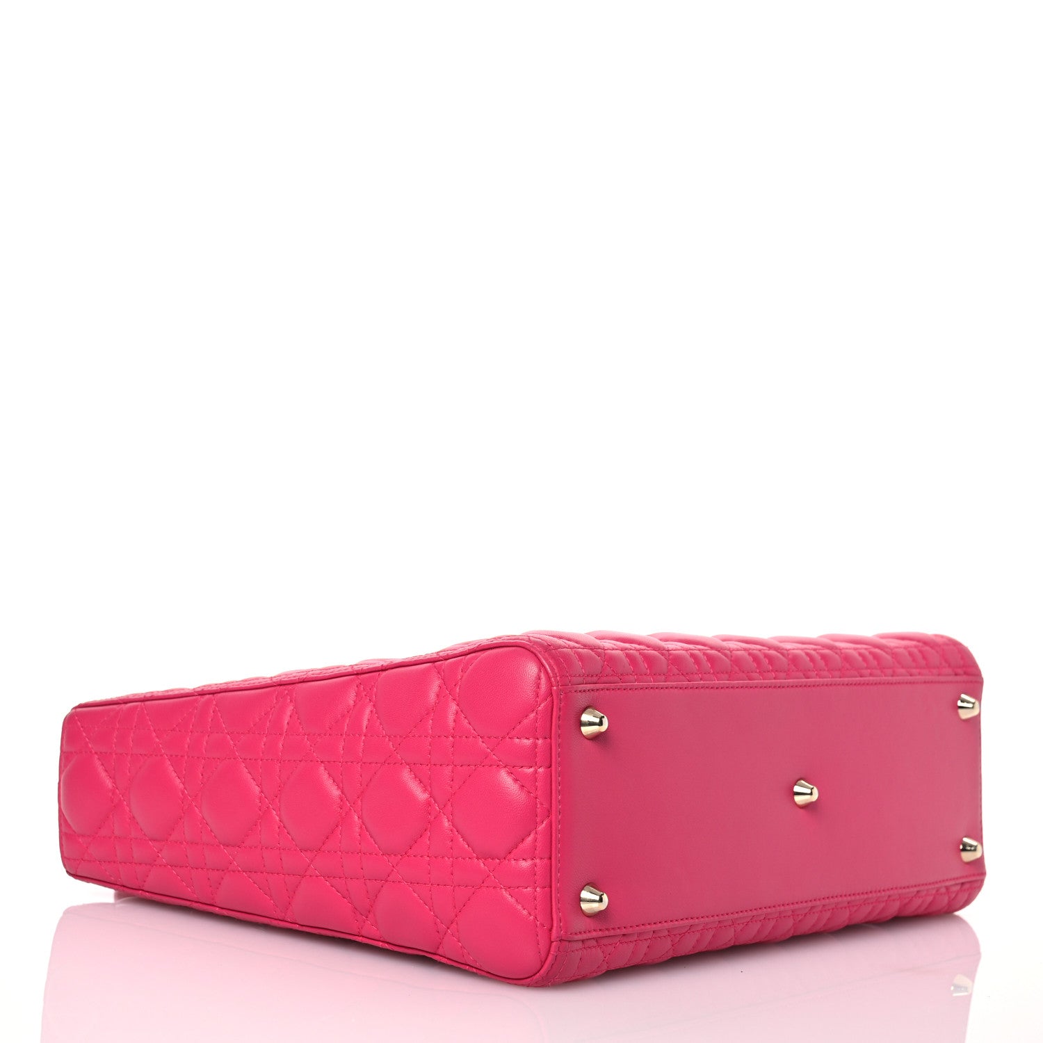 Christian Dior Lambskin Cannage Large Lady Dior Pink 4 of 20