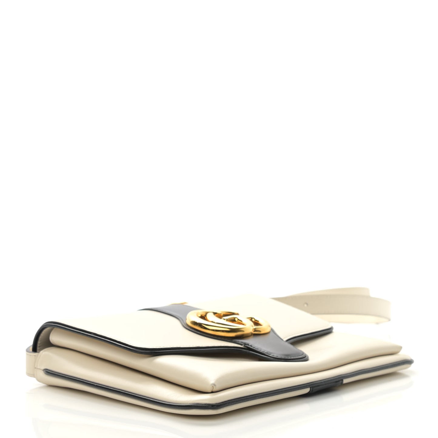 Calfskin Medium Arli Flap Shoulder Bag White
