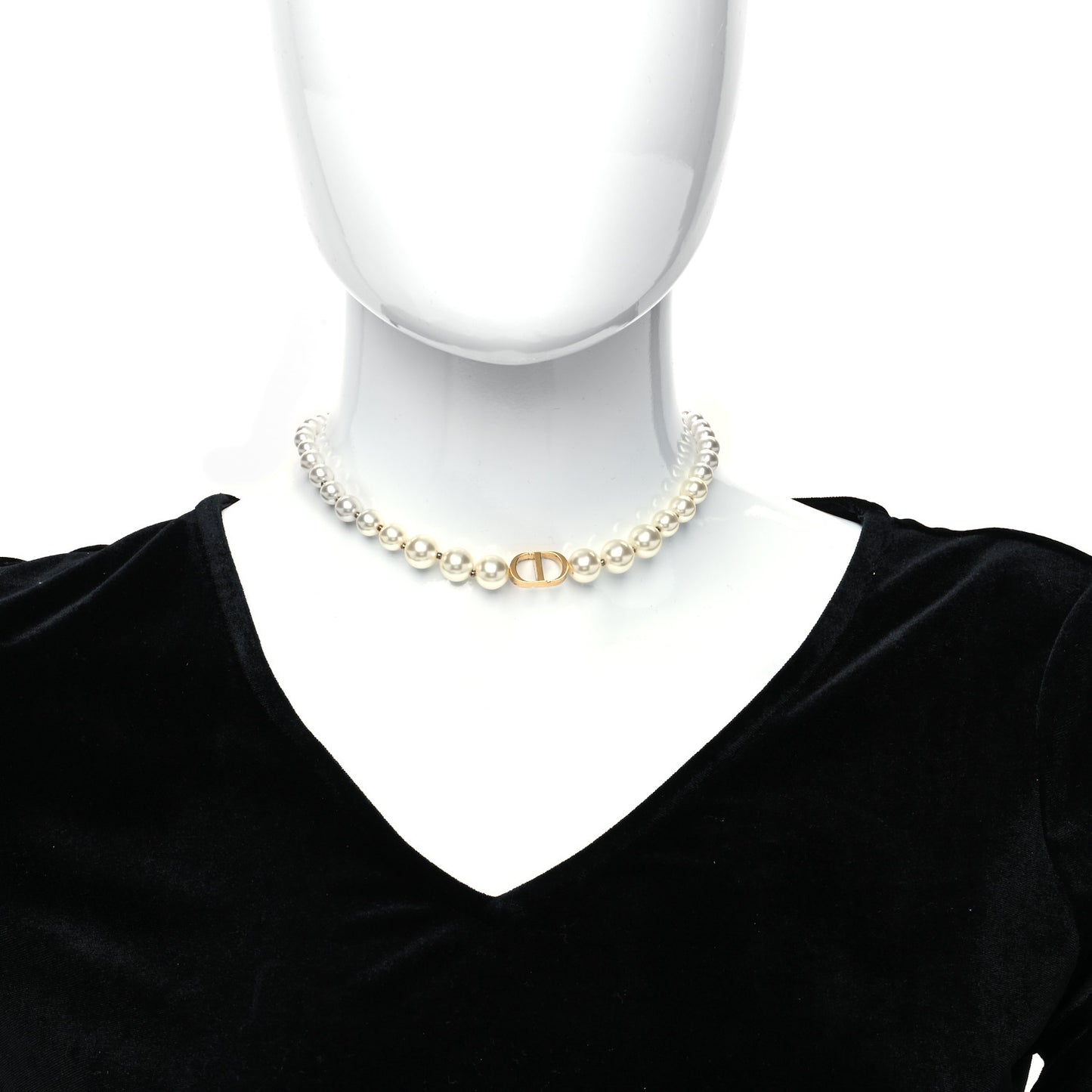 Pearl 30 Montaigne Choker Necklace Gold