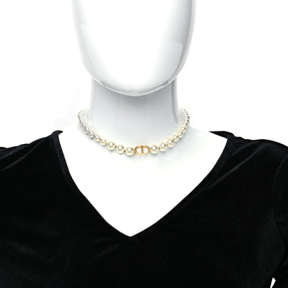 Christian Dior Pearl 30 Montaigne Choker Necklace Gold 2 of 5