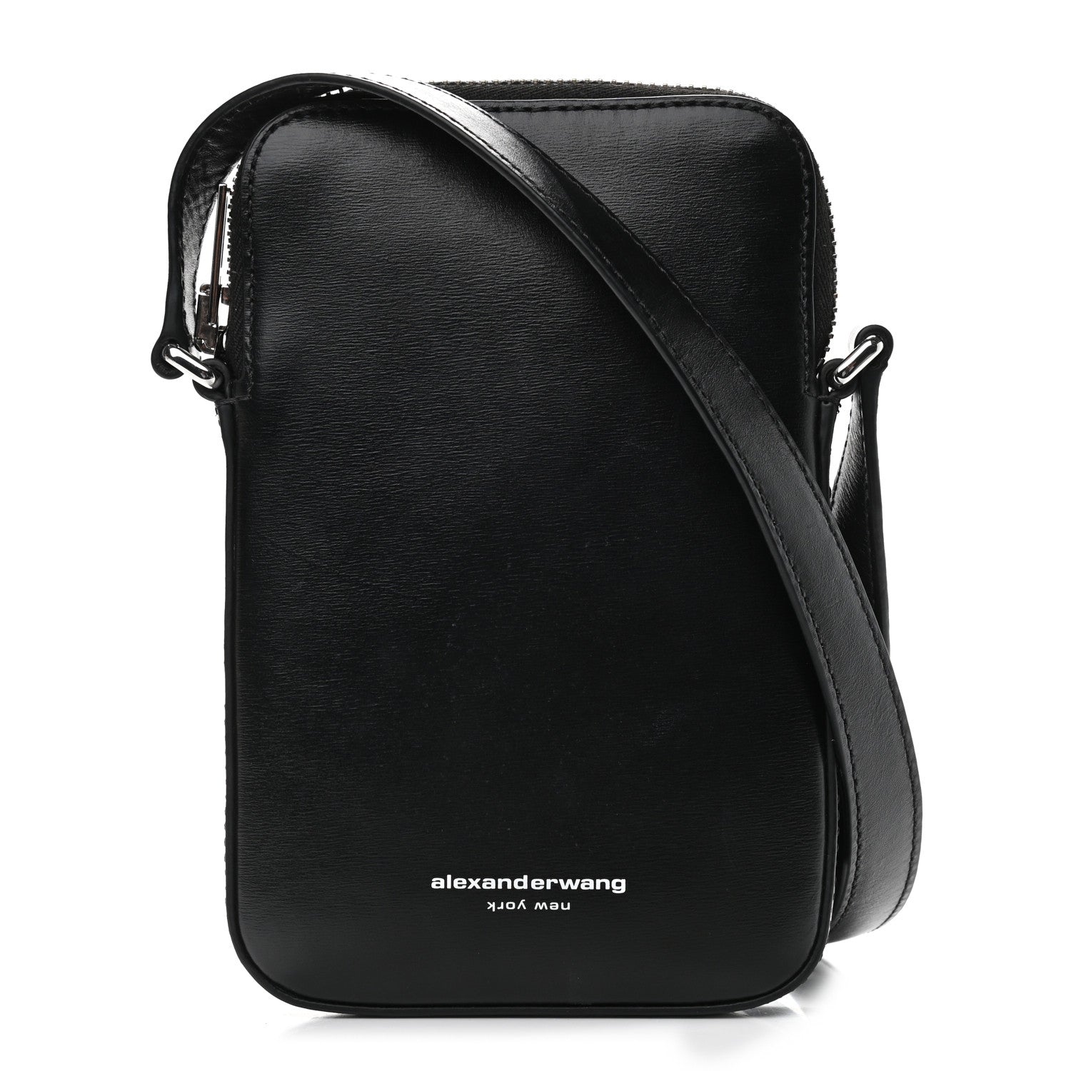 Alexander Wang Textured Calfskin Scout Crossbody Pouch Black 1 of 9