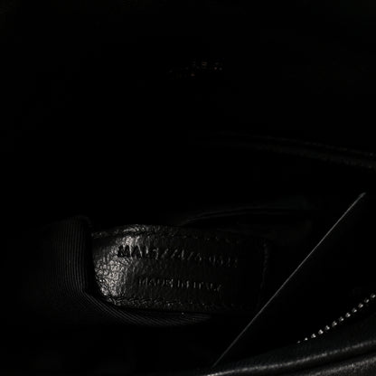 Saint Laurent Lambskin Quilted Monogram Monochrome Small Loulou Puffer Chain Satchel Black 6 of 9