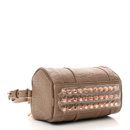 Alexander Wang Pebbled Lambskin Mini Rockie Latte Rose Gold Hardware 4 of 9