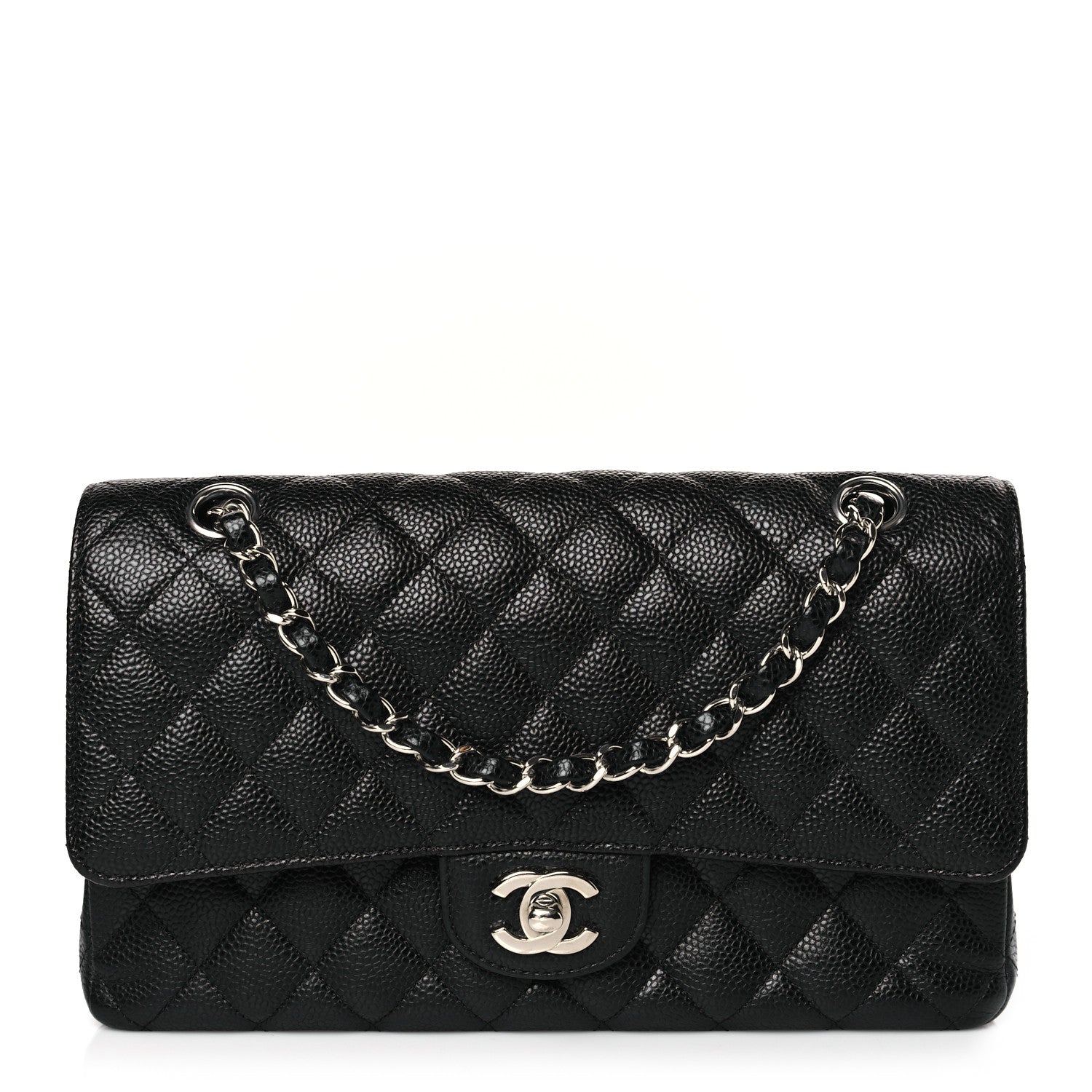 Chanel Caviar Quilted Medium Double Flap Black 1 of 9