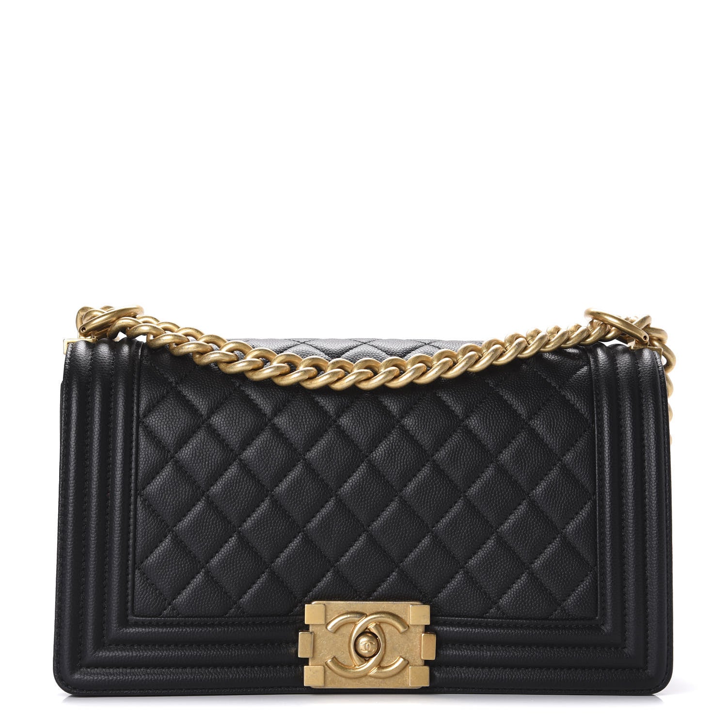 Chanel Caviar Quilted Medium Boy Flap Black 1 of 10