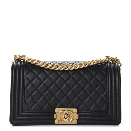 Chanel Caviar Quilted Medium Boy Flap Black 1 of 10