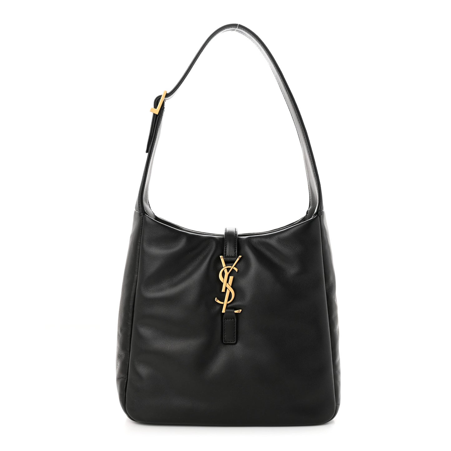Padded Lambskin Small Le 5 A 7 Supple Hobo Black