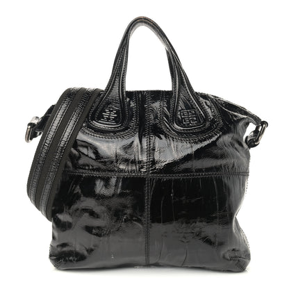 Givenchy Crinkled Patent Calfskin Medium Nightingale Black 1 of 18