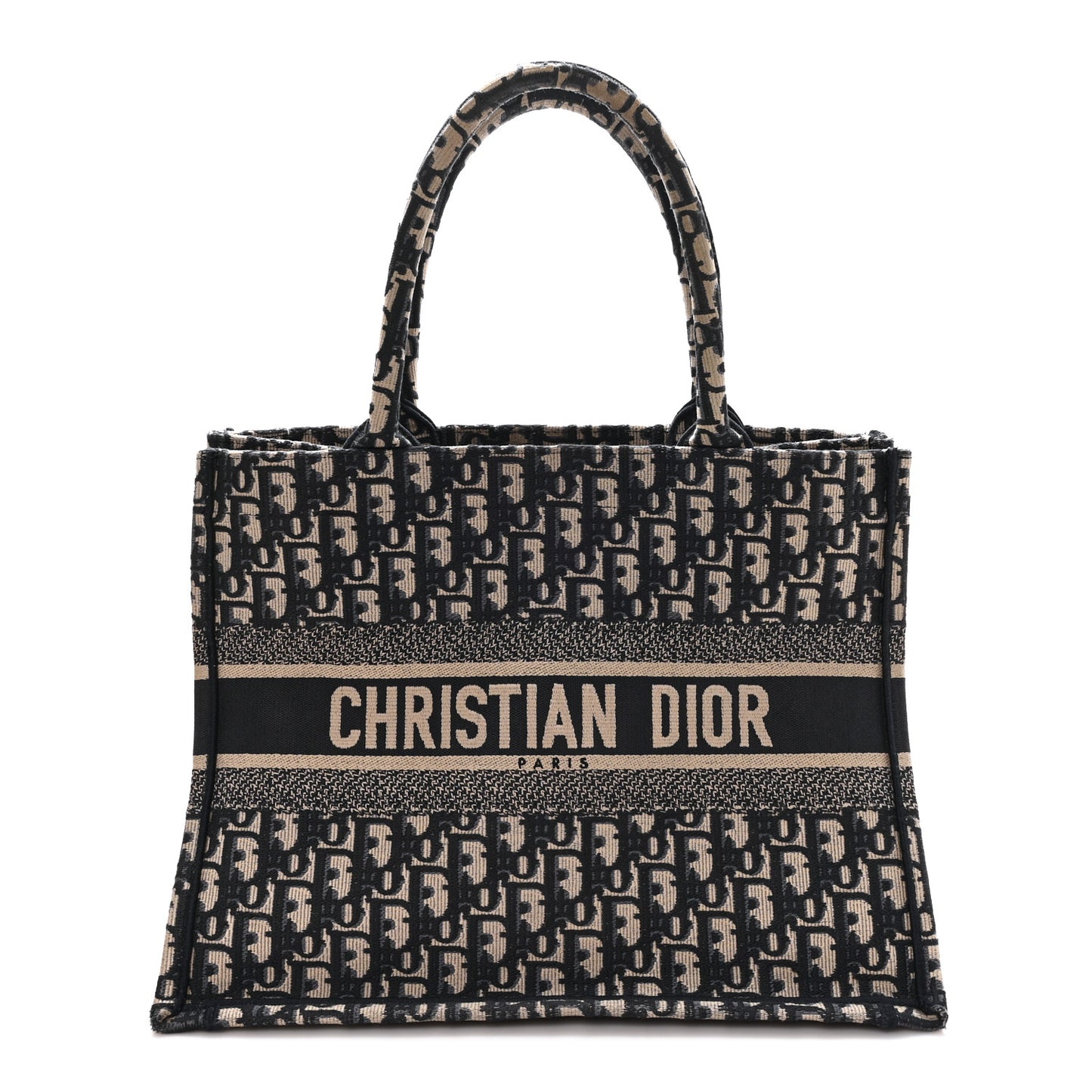 Oblique Medium Book Tote Blue Multicolor