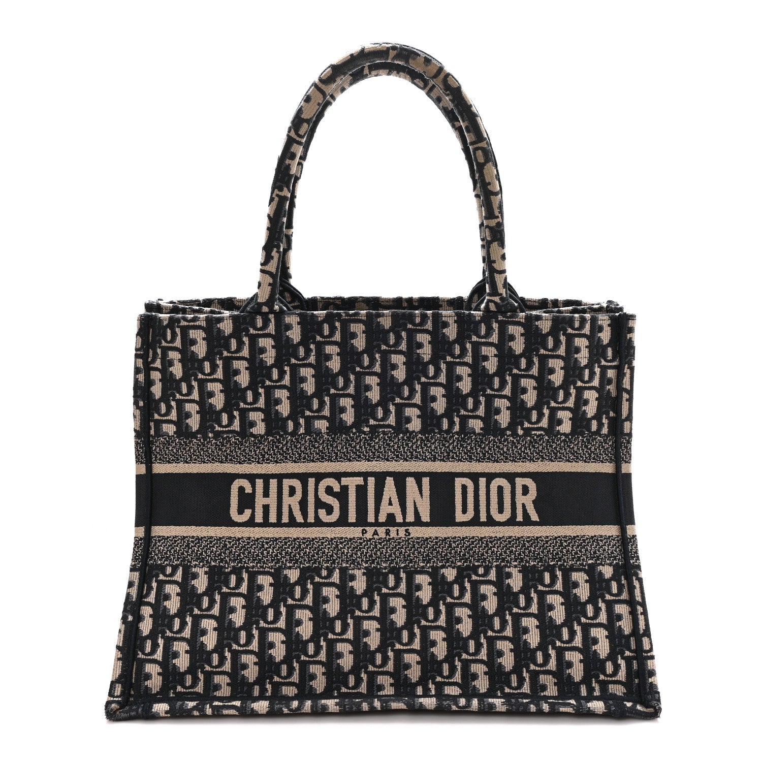 Christian Dior Oblique Medium Book Tote Blue Multicolor 1 of 12