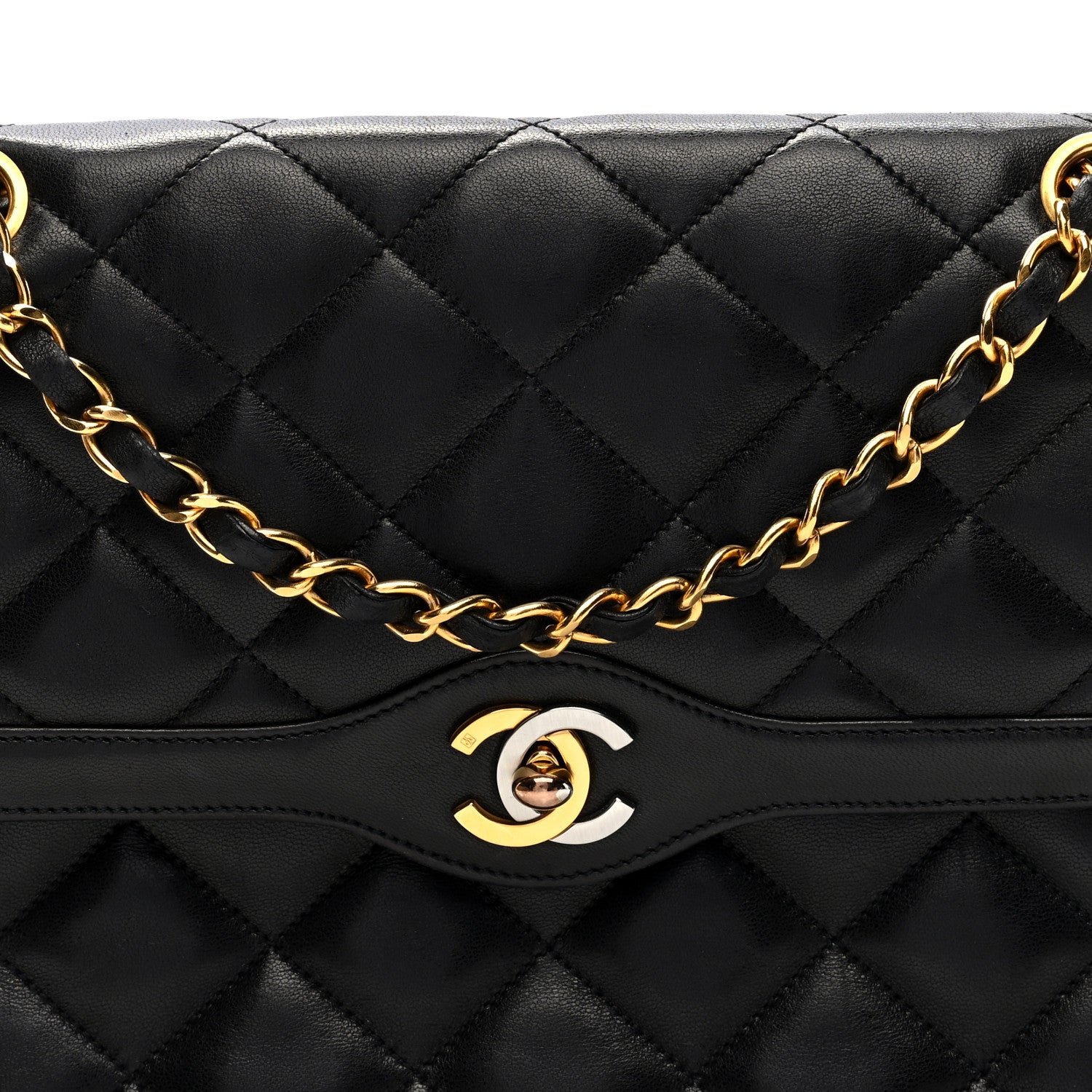 Chanel Lambskin Medium Double Flap Black 8 of 10