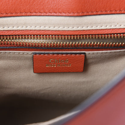 Chloe Suede Calfskin Small Faye Backpack Sepia Red 7 of 9