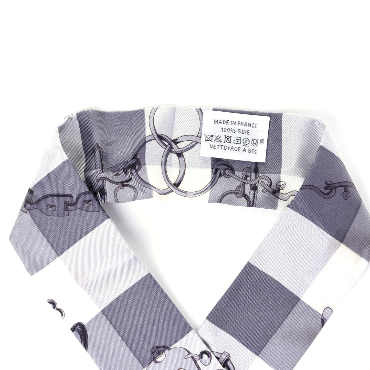 Silk Mors Et Gourmettes Vichy Twilly Anthracite Menthol White