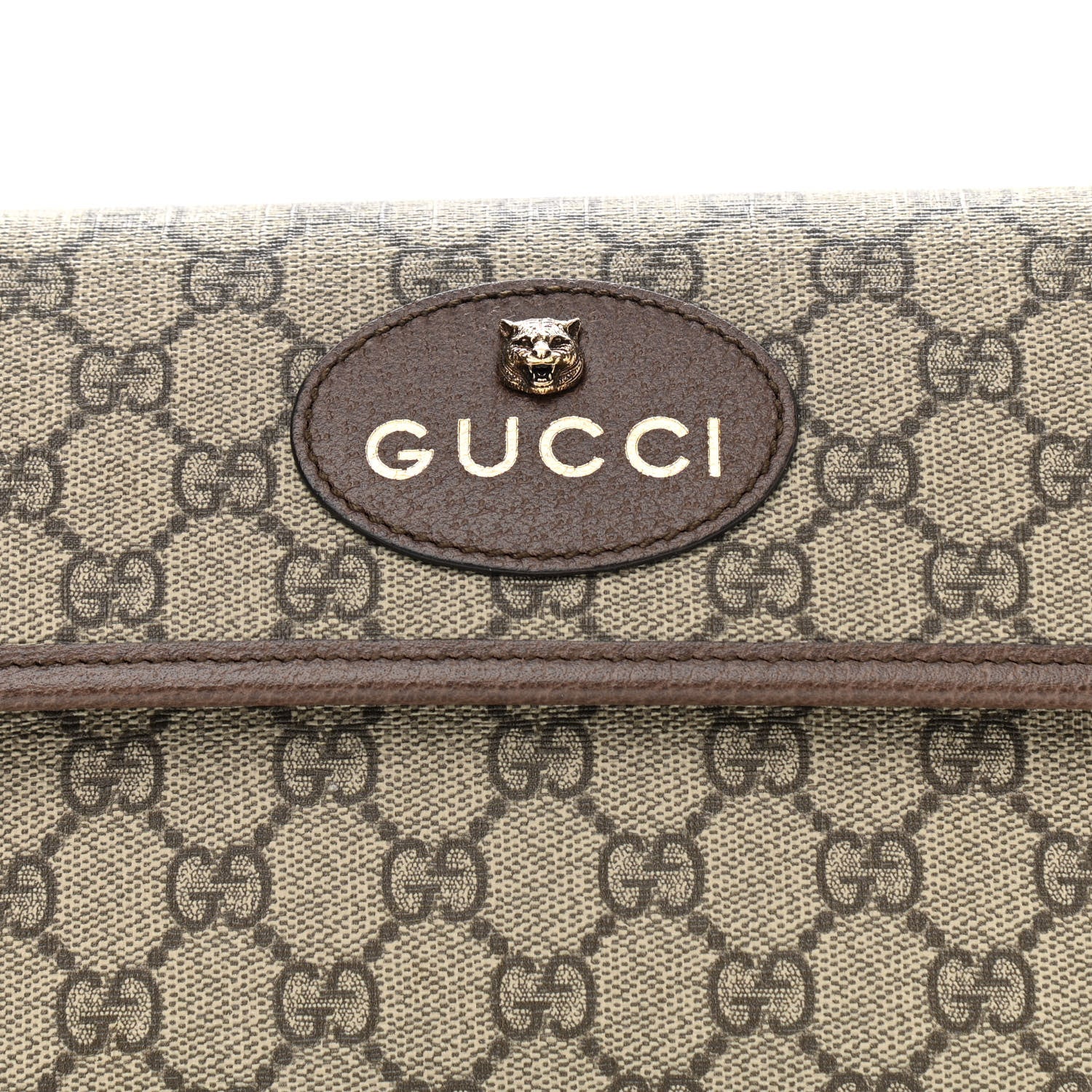 Gucci GG Supreme Monogram Neo Vintage Web Belt Bag Brown 8 of 10
