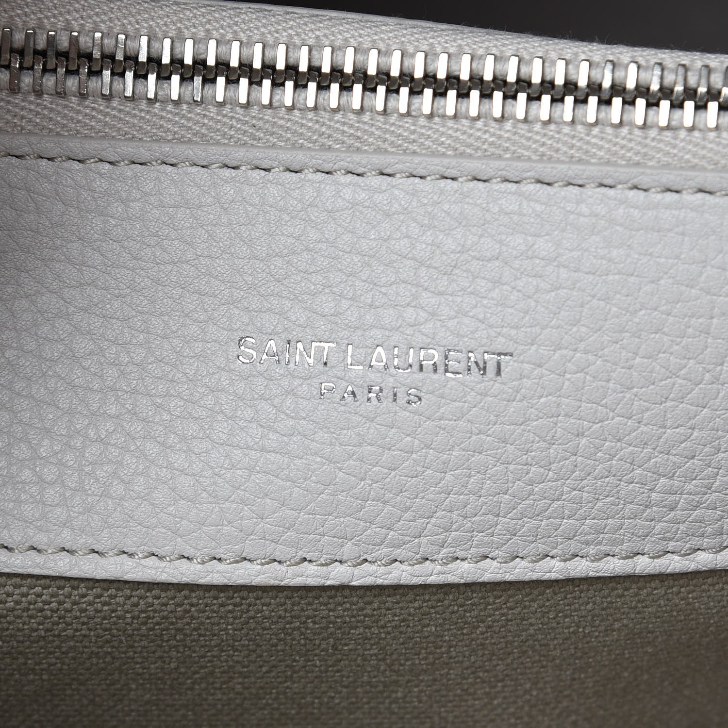 Saint Laurent Grained Calfskin Small Supple Sac De Jour Ivory 8 of 12
