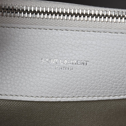 Saint Laurent Grained Calfskin Small Supple Sac De Jour Ivory 8 of 12