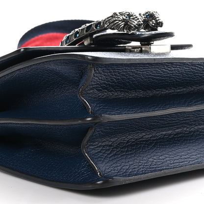 Gucci Dollar Calfskin Crystal Web Mini Dionysus Bamboo Top Handle Bag Blue Agata Montana Sapphire 10 of 11