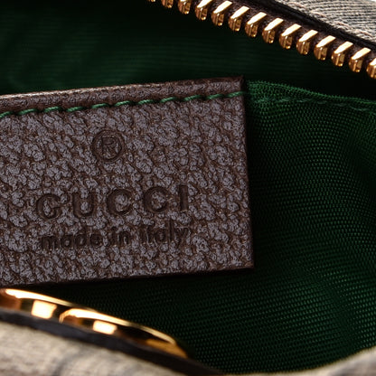Gucci Soft GG Supreme Monogram Calfskin Medium Ophidia Cosmetic Case Beige Ebony New Acero 7 of 9