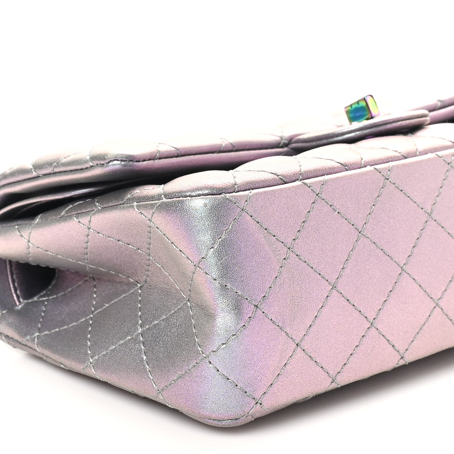 Chanel Iridescent Lambskin Quilted 2.55 Reissue 225 Flap Light Purple 9 of 11