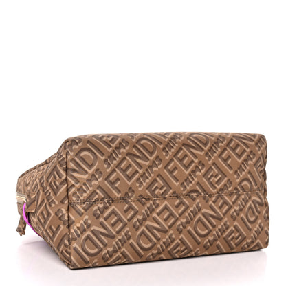 Fendi X SKIMS Nylon Medium Trapezoid Beauty Pouch Sand 4 of 10