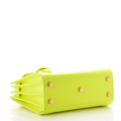 Saint Laurent Calfskin Nano Sac De Jour Neon Yellow 4 of 9