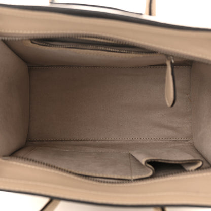 Celine Drummed Calfskin Micro Luggage Dune 5 of 10