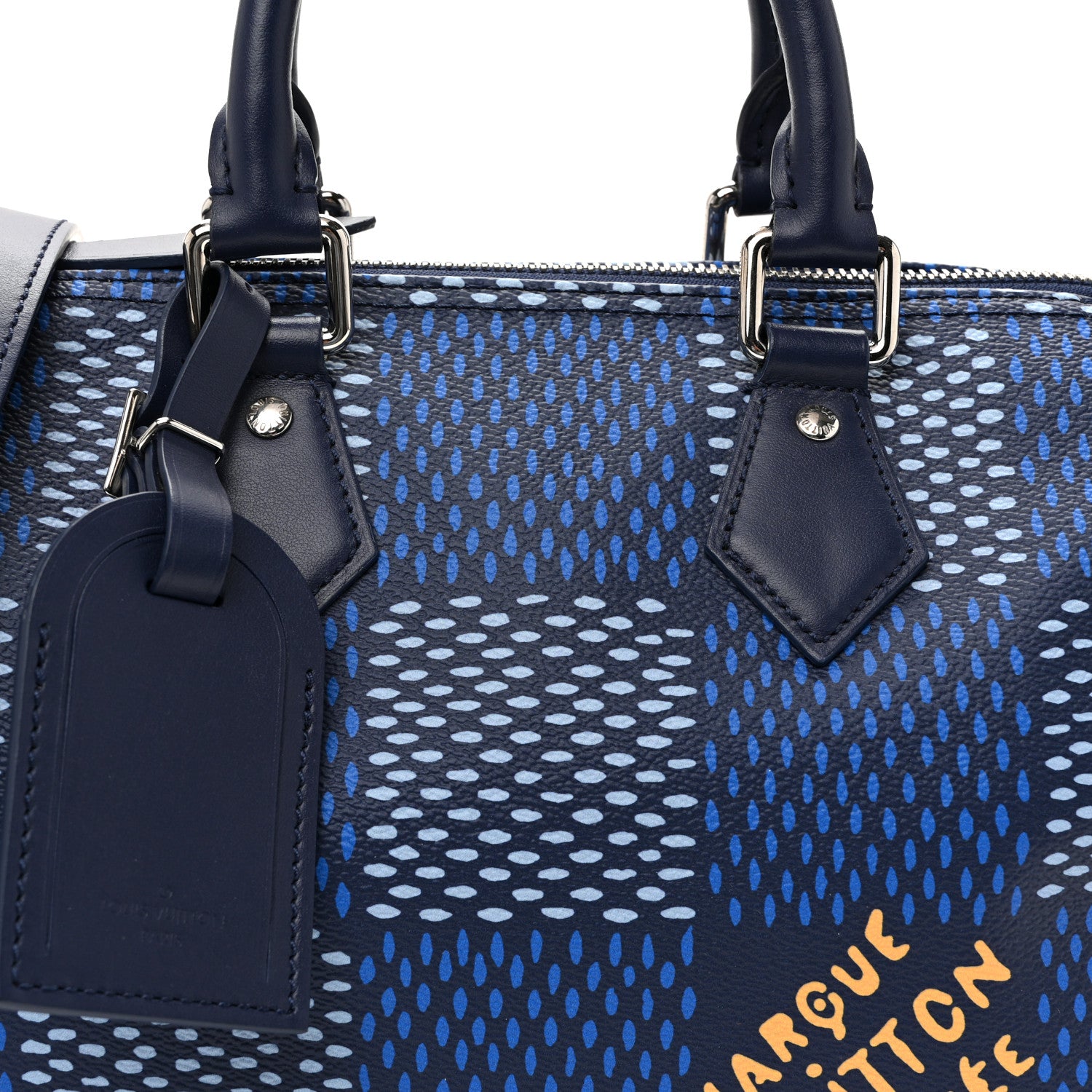 Louis Vuitton Damier Heritage Speedy Bandouliere 25 Blue 7 of 9