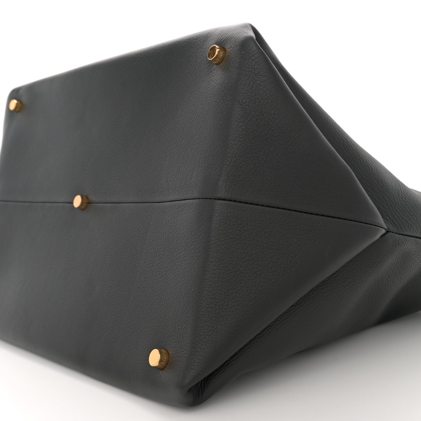 Smooth Calfskin Medium Amelia East West Tote Black