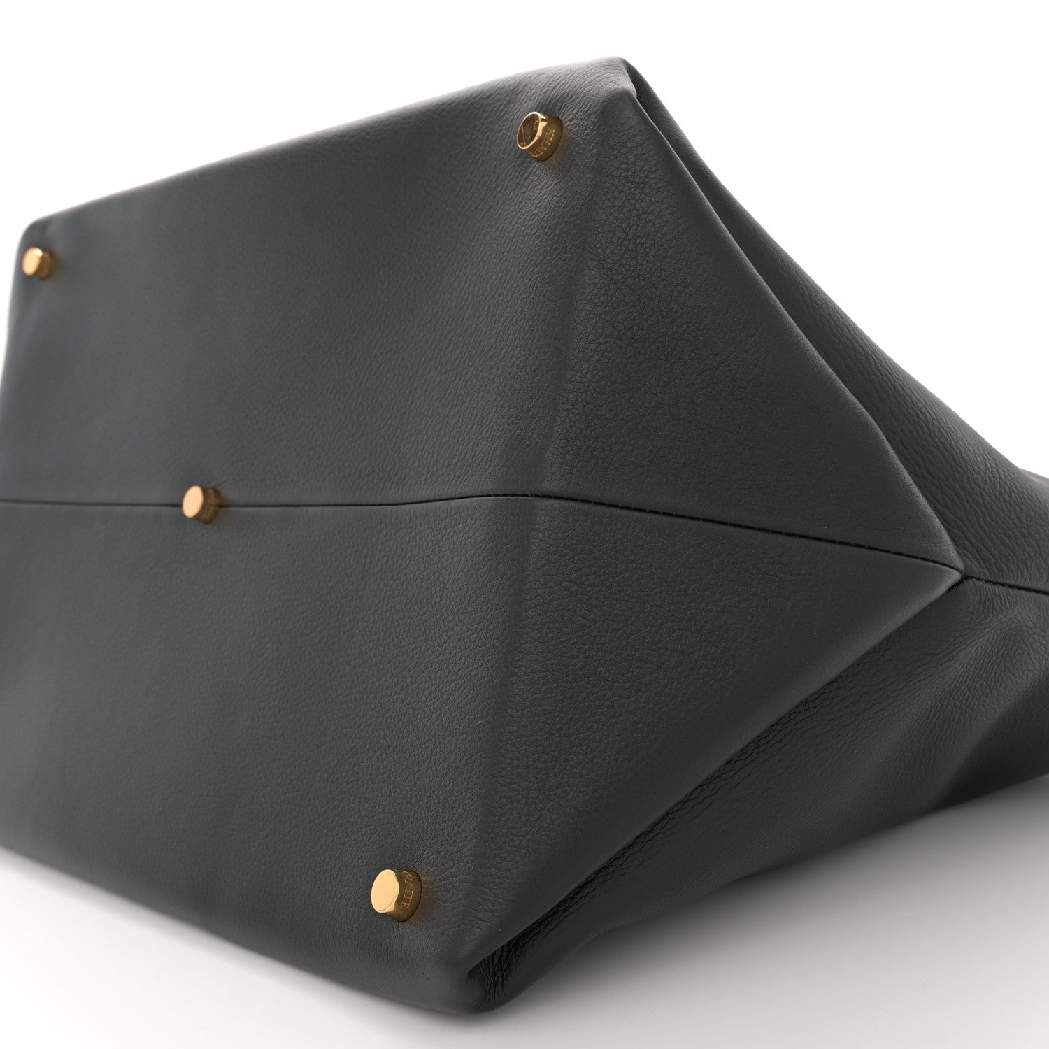 Khaite Smooth Calfskin Medium Amelia East West Tote Black 9 of 9