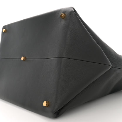 Khaite Smooth Calfskin Medium Amelia East West Tote Black 9 of 9