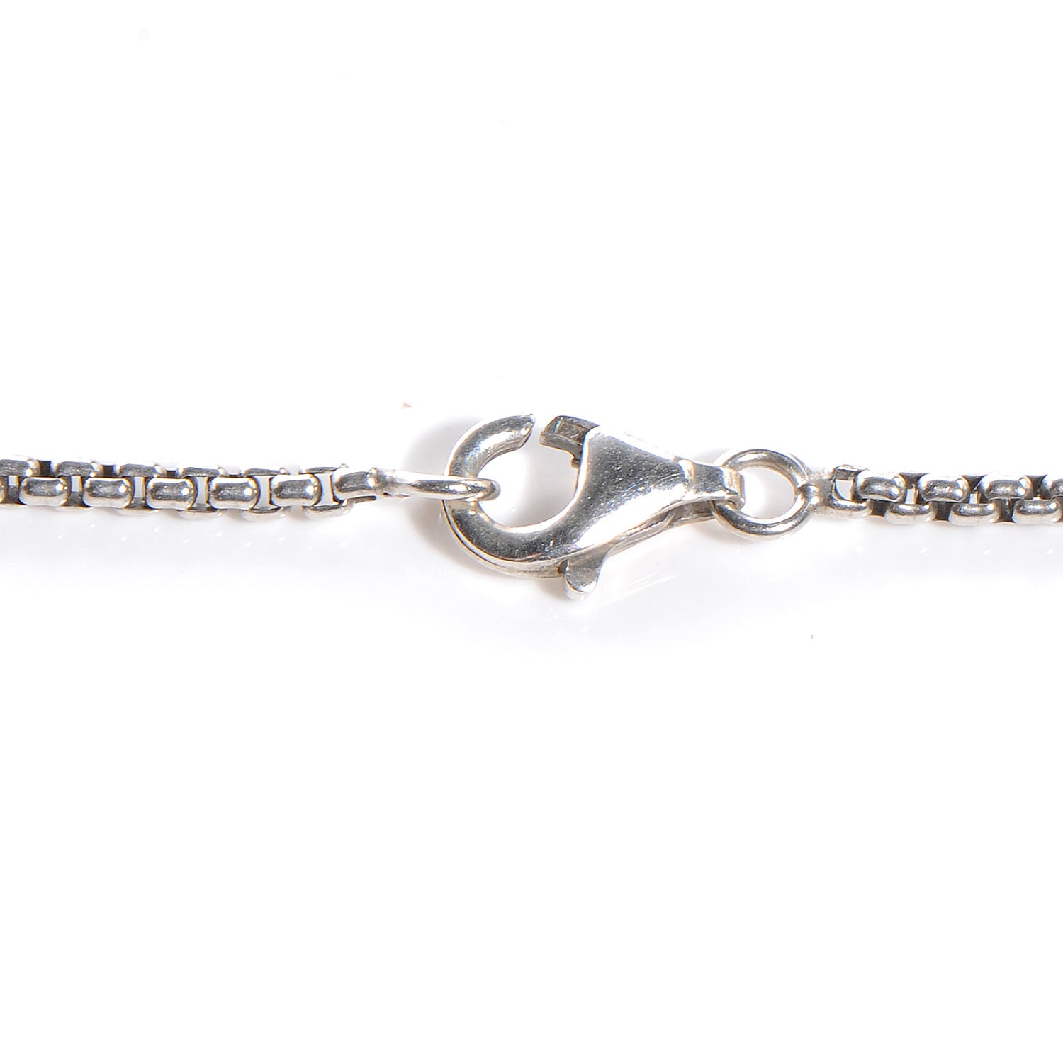 David Yurman Sterling Silver Diamond White Topaz 7mm Petite Albion Pendant Necklace 4 of 5
