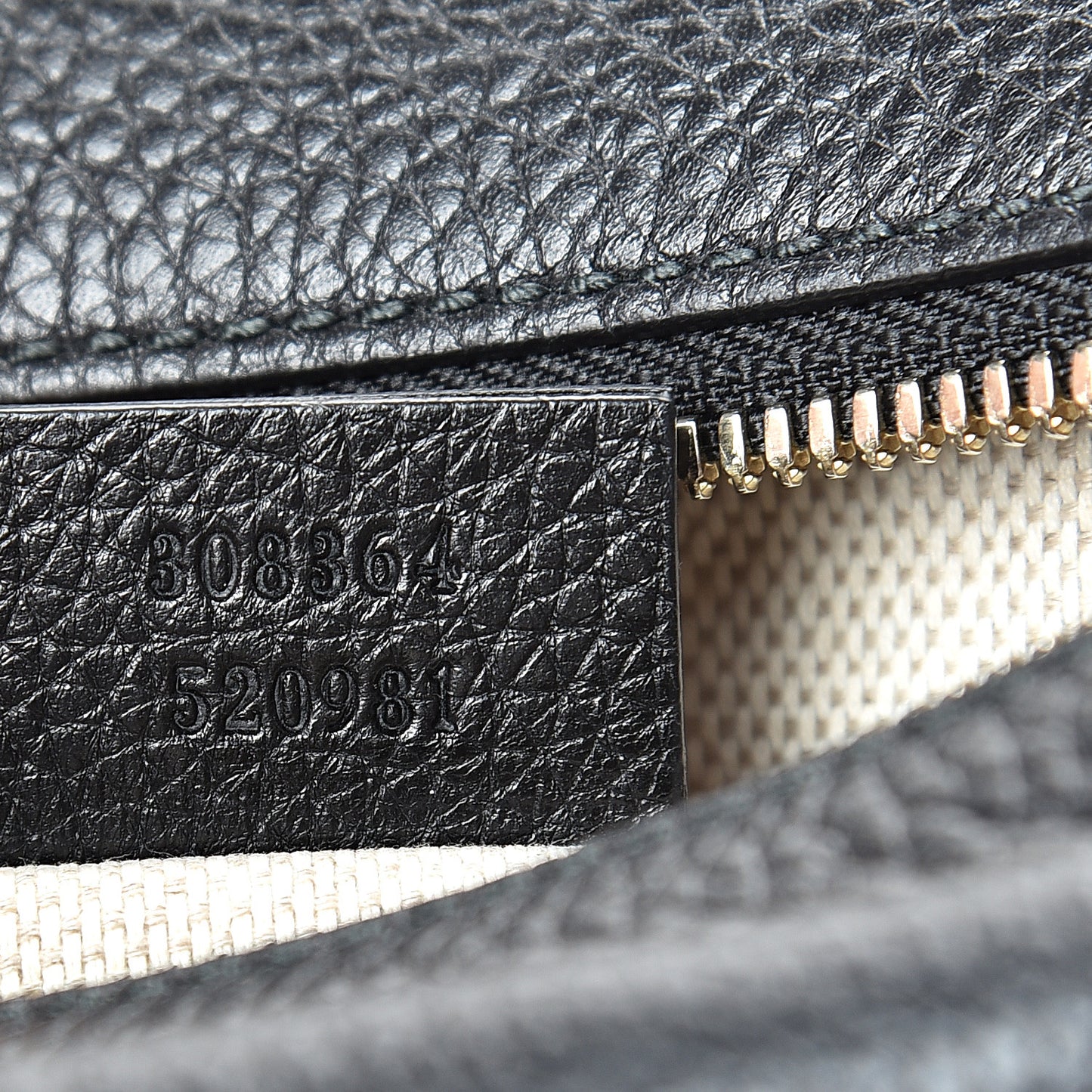 Pebbled Calfskin Small Soho Disco Bag Black