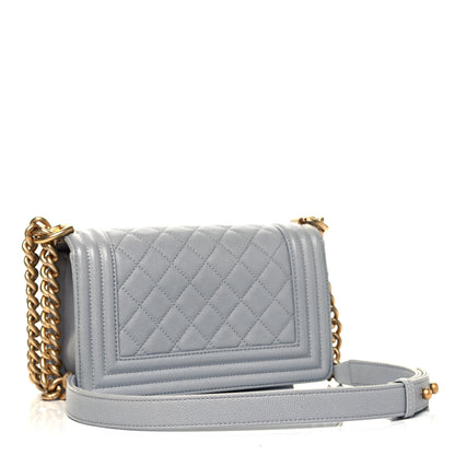 Chanel Caviar Quilted Small Boy Flap Grey 3 of 11