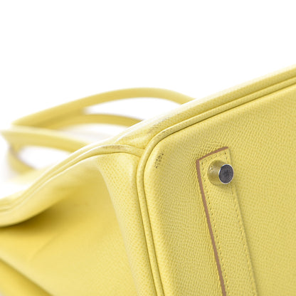 Hermes Epsom Birkin 35 Lime 35 of 38