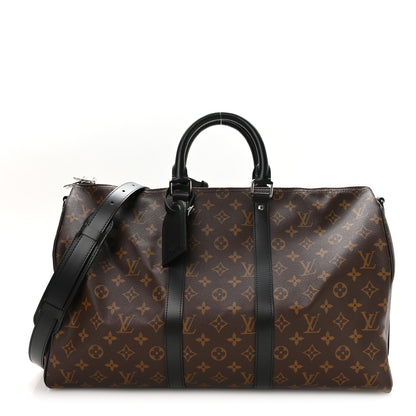 Louis Vuitton Monogram Macassar Keepall Bandouliere 45 1 of 8