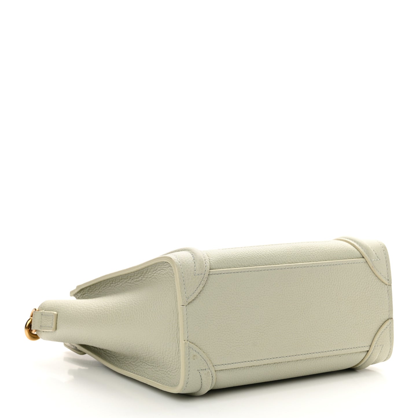 Drummed Calfskin Nano Luggage Vert D'eau