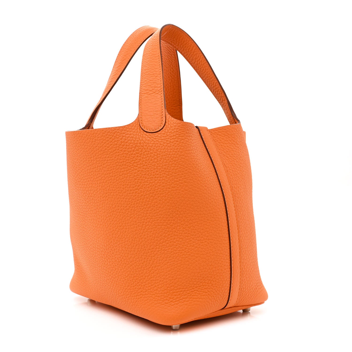 Hermes Taurillon Clemence Picotin Lock 18 PM Orange 3 of 11