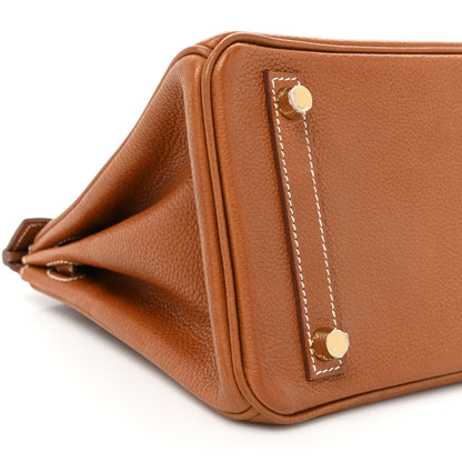 Hermes Natural Barenia Faubourg Birkin 25 Fauve 8 of 13
