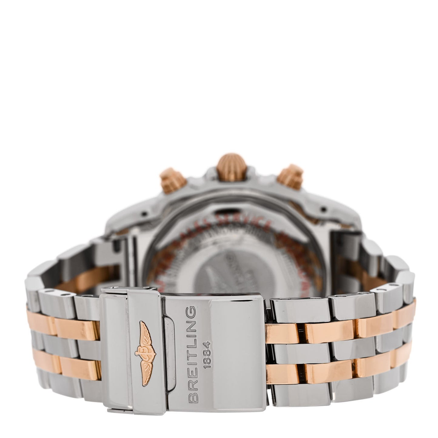 Stainless Steel 18K Rose Gold 44mm Chronomat Automatic Watch Blue CB011012/B968