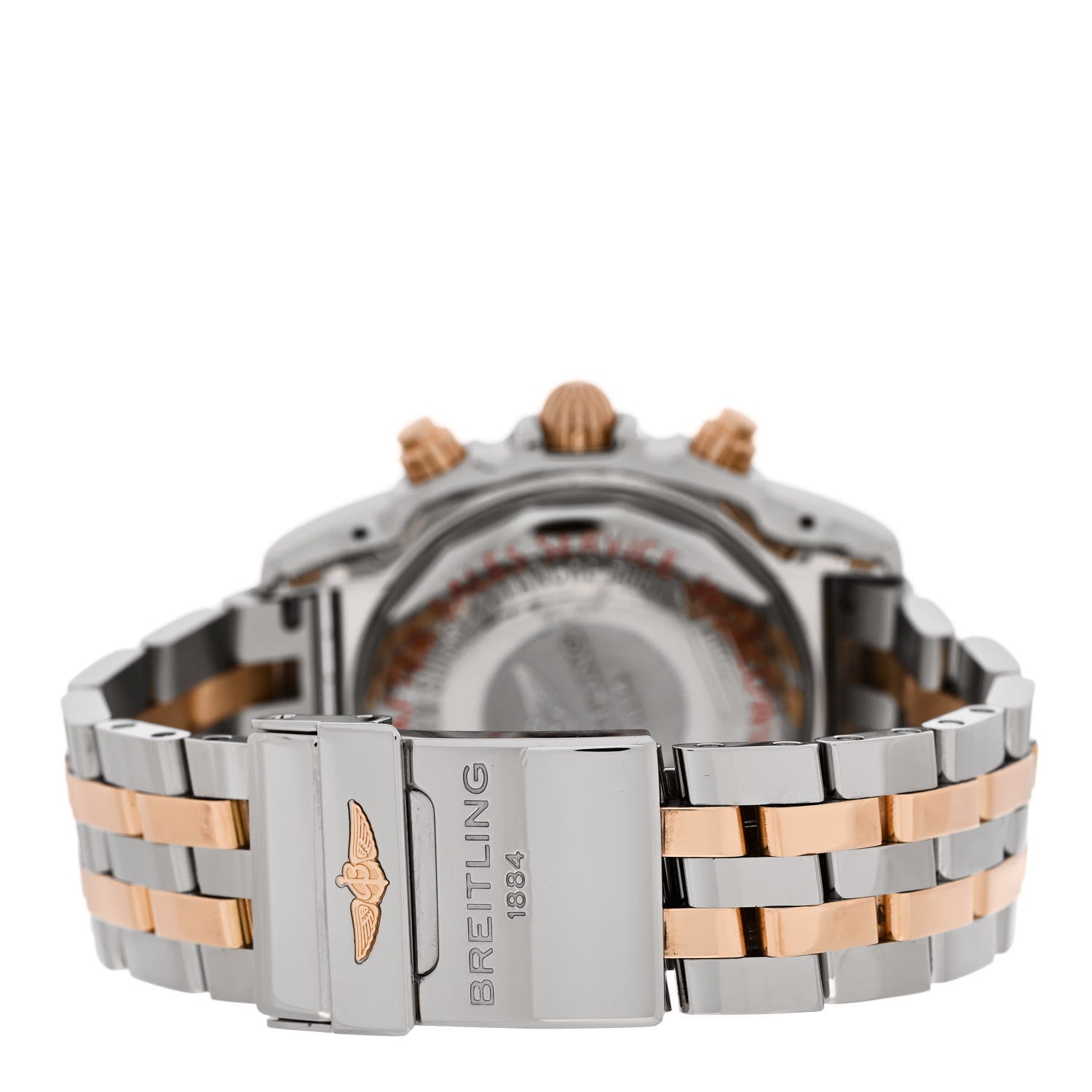 Breitling Stainless Steel 18K Rose Gold 44mm Chronomat Automatic Watch Blue CB011012/B968 3 of 5