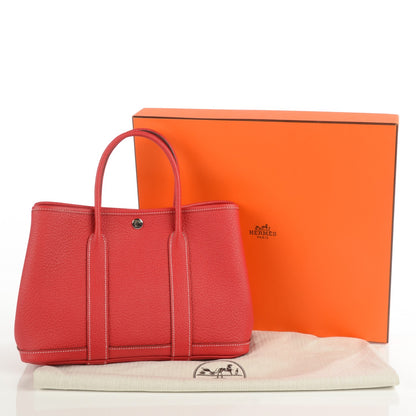 Hermes Vache Country Garden Party TPM 30 Rouge Casaque 18 of 20