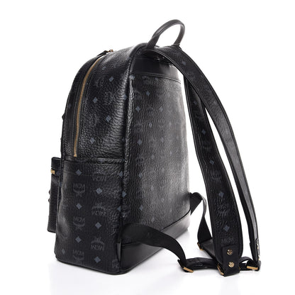 MCM Visetos Studded Medium Stark M Backpack Black 3 of 8