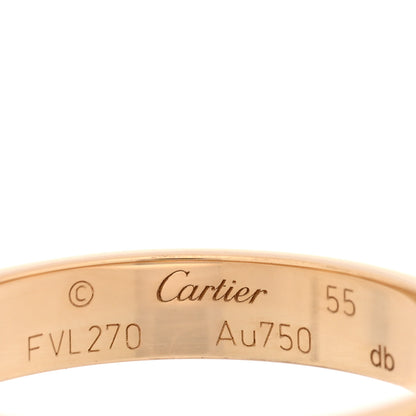 Cartier 18K Yellow Gold 3.5mm LOVE Wedding Band Ring 55 7.25 4 of 4
